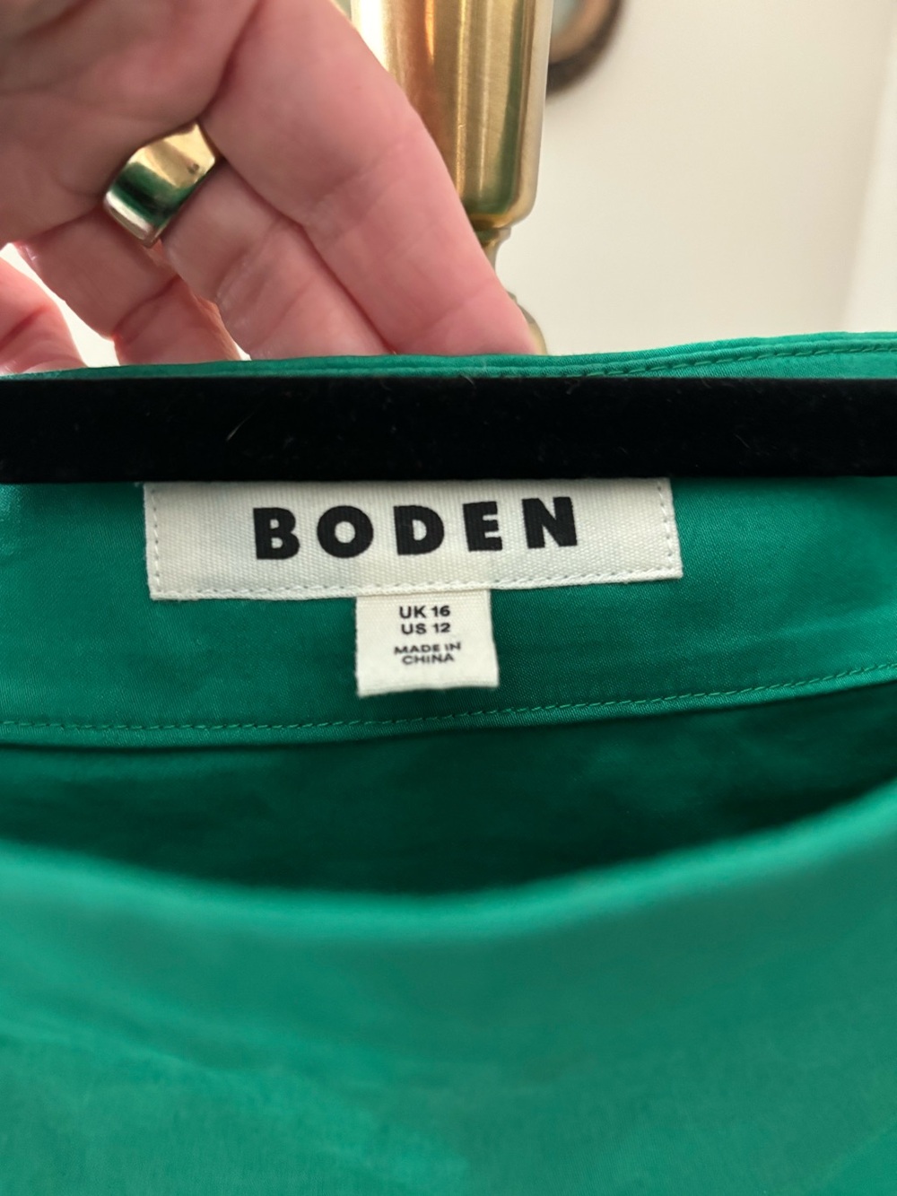 Boden Yoke Detail Maxi Skirt in Emerald Green Size 12 - Picture 4 of 9